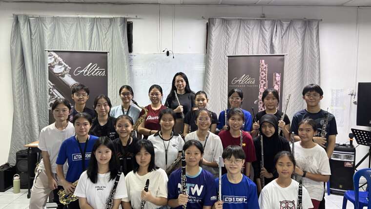 Altus Educator Flute Workshop with Band Students at SMK Tanah Puteh, Kuantan